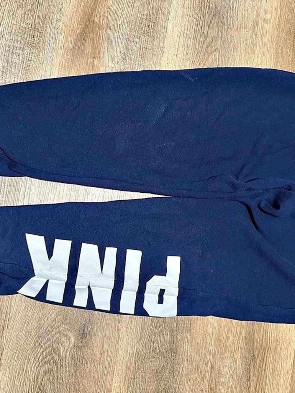 PINK Fleece Sweatpants in Blue Like New